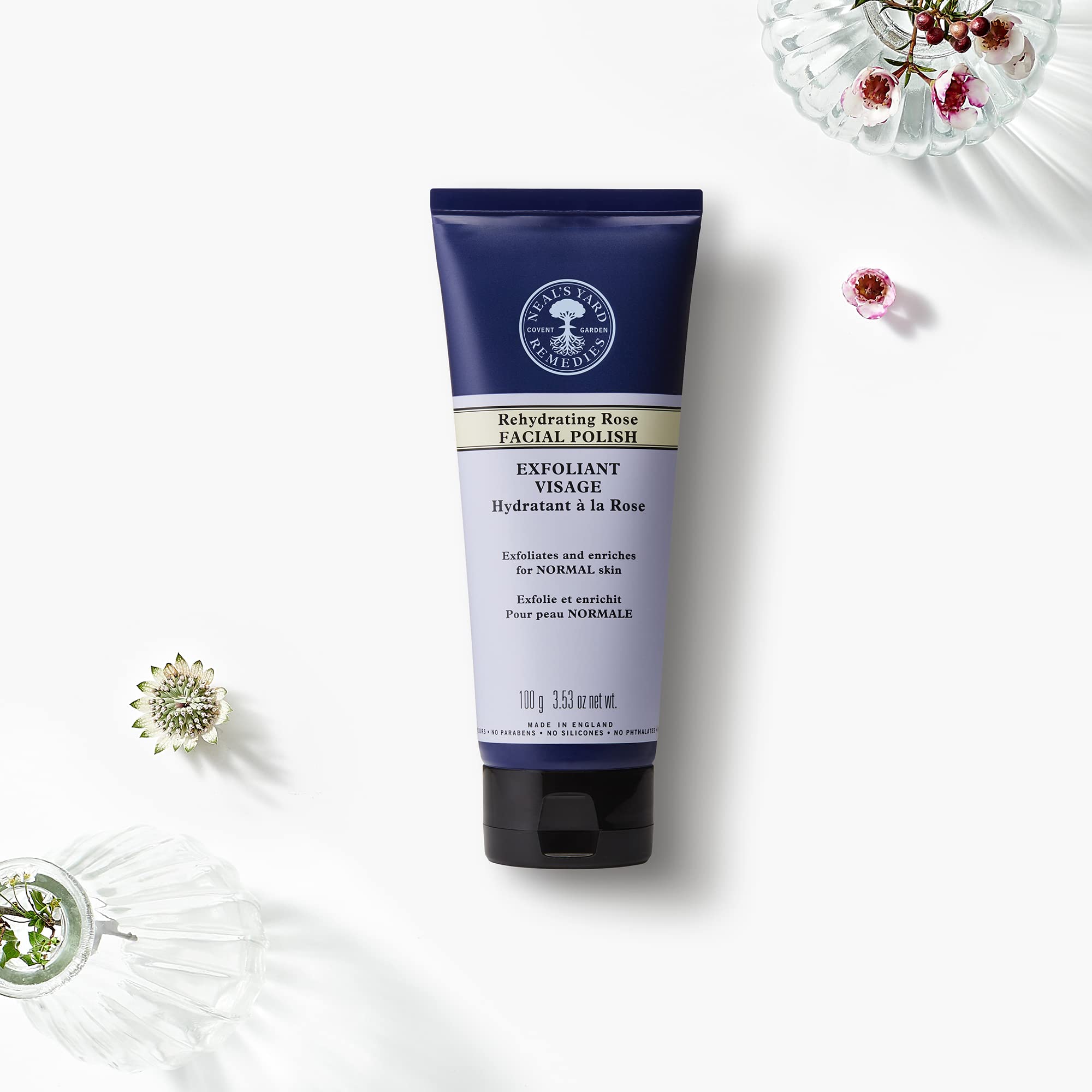 NYR Neal s Yard Remedies Rehydrating Rose Facial Polish 100 G 3.53 Oz Net Wt.